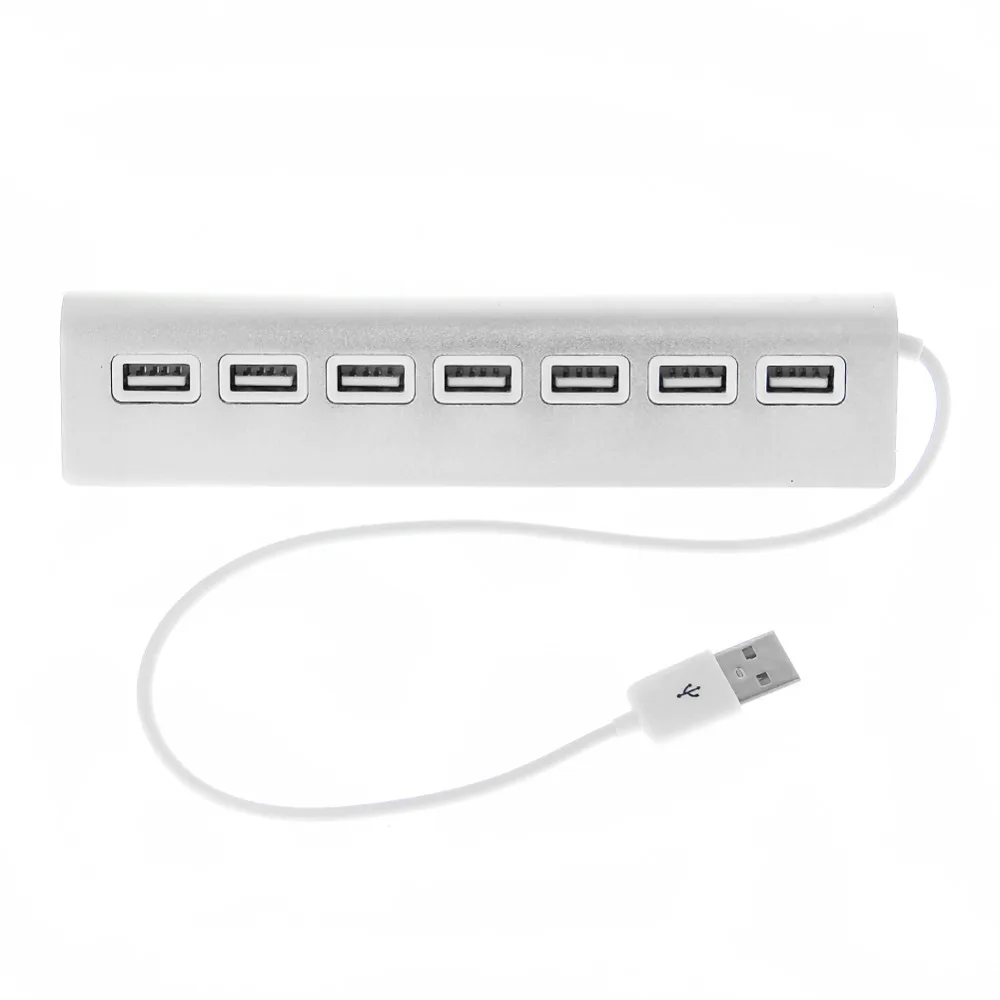 Адаптер разветвитель внешний с 7 портами USB 2 0 и функцией