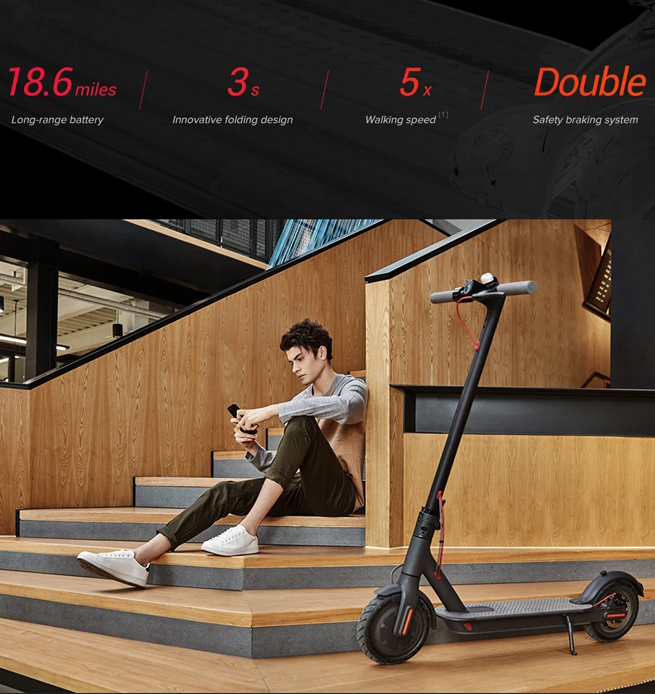 Xiaomi mi электрический скутер mi jia M365 Smart E, скейтборд mi ni складной Ховерборд Patinete Electrico для взрослых 30 км с батареей