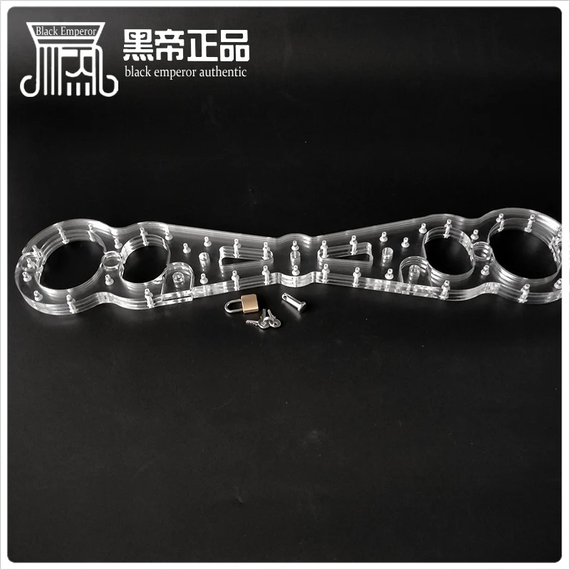 Новый роскошный БДСМ мужской женский прозрачный кристалл Cangue фиксированные