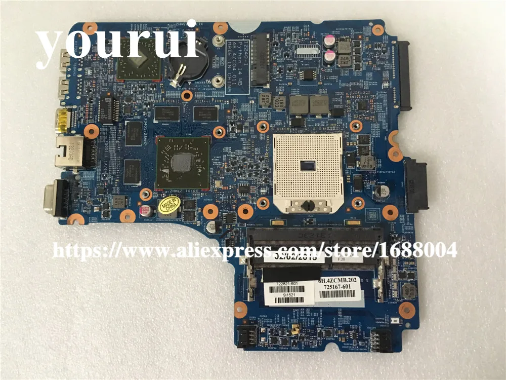 Материнская плата для ноутбука HP PROBOOK 455 G1 450 G2 722821 501 001 601 / 100%