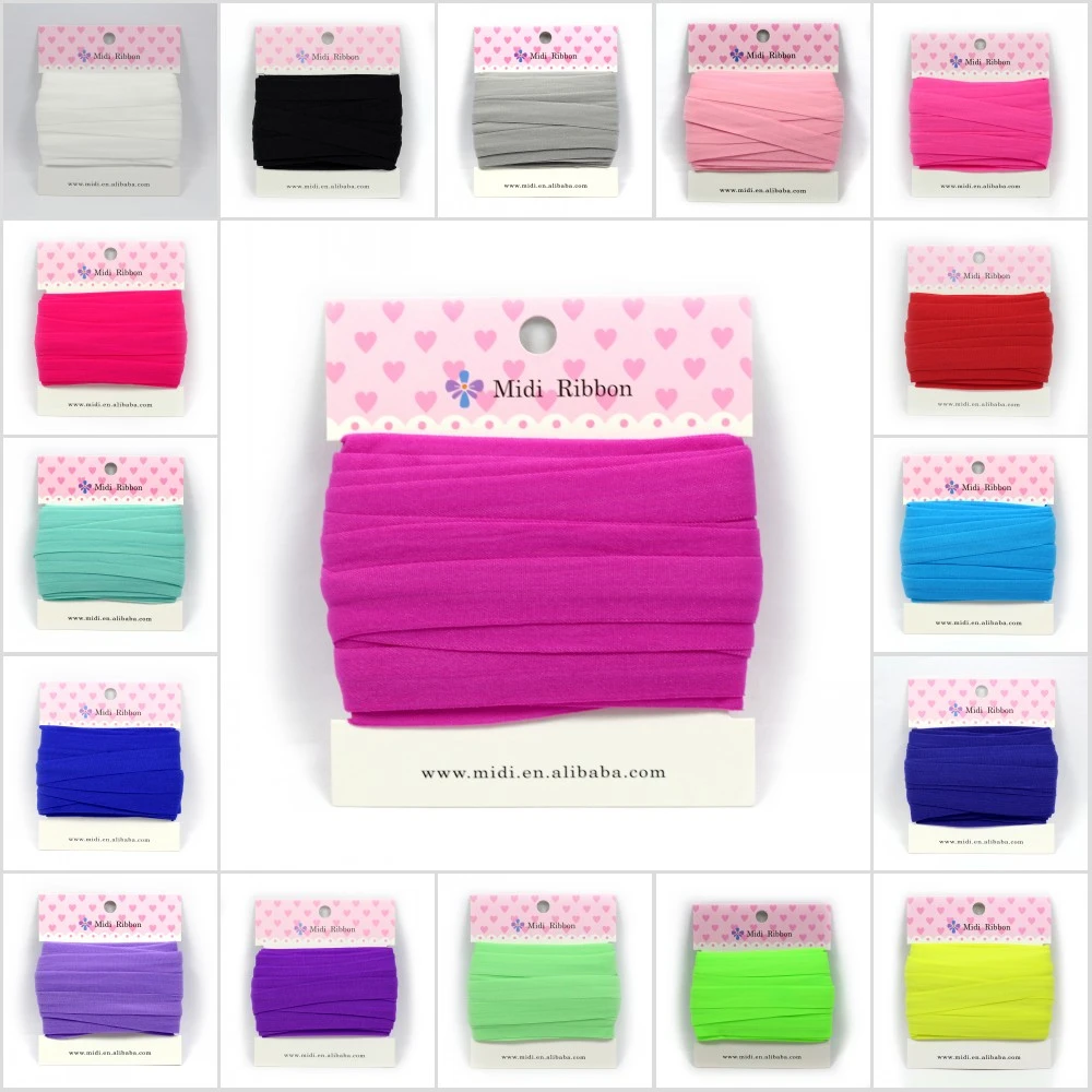 20 Colors in stock 10 yards 5/8&quot 16mm Matt foe Elastic Ribbon Hair accessories DIY Handmade ribbon | Дом и сад