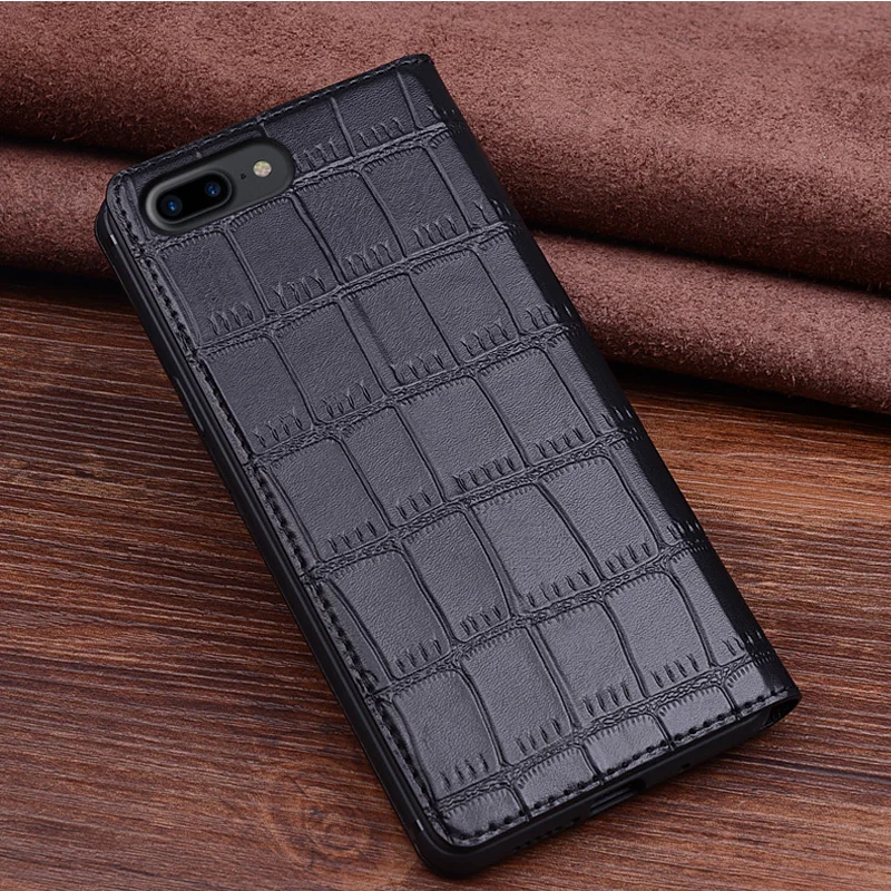 For iphone 7plus NEW super luxury Genuine Leather Case 7 plus Flip Phone Cases Cover Capin iphone7 | Мобильные телефоны и