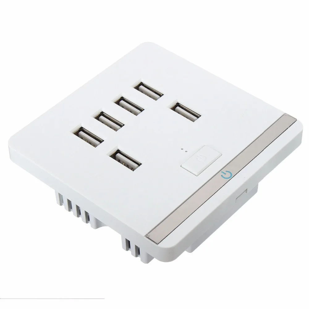 12 36 в 6 портов USB настенная розетка адаптер питания настенный мобильный телефон