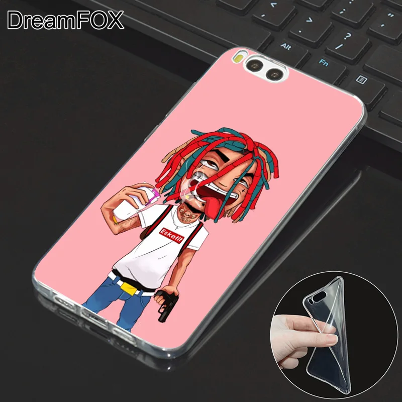 DREAMFOX M523 Lil Pump Soft TPU Silicone Case Cover For Xiaomi Mi Note 2 3 4 5 6 8 SE M5 4C 4S 5C 5S 5X 6X A1 Plus |