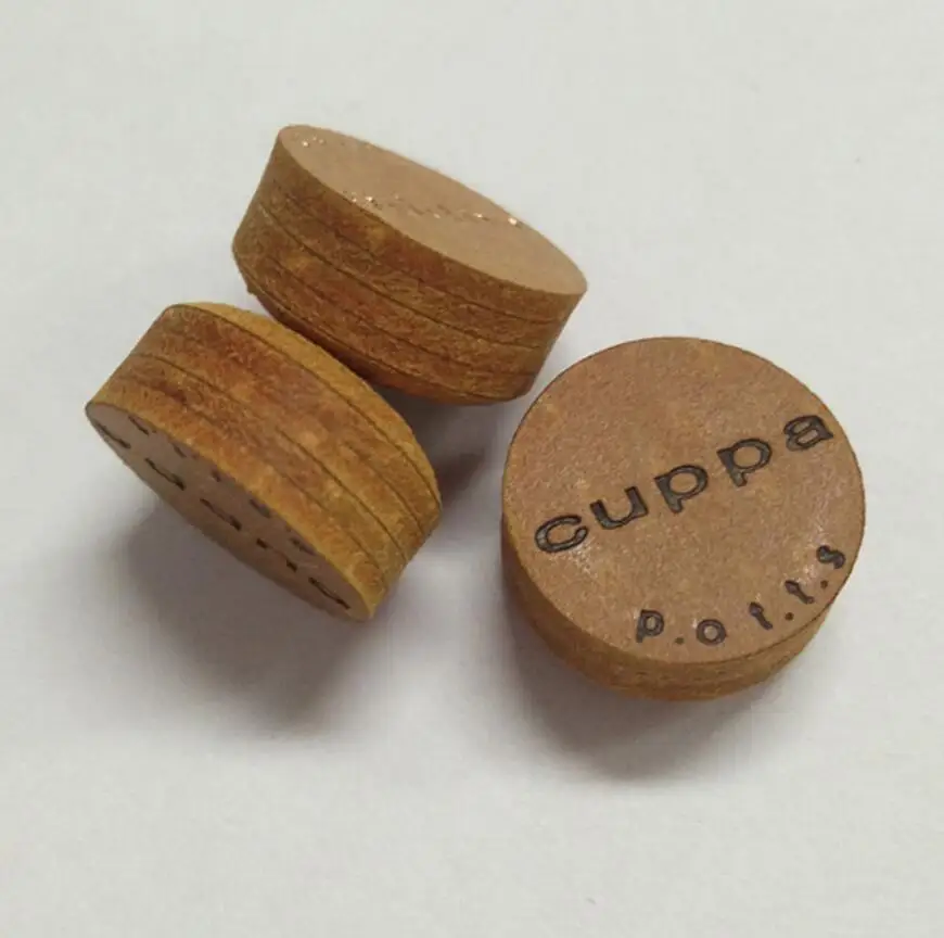 CUPPA 2 Pieces / lot 12mm Snooker Cue Tip 5 Layers Leather Pool Cues Professional Durable Billiard Accessories China 2019 | Спорт и