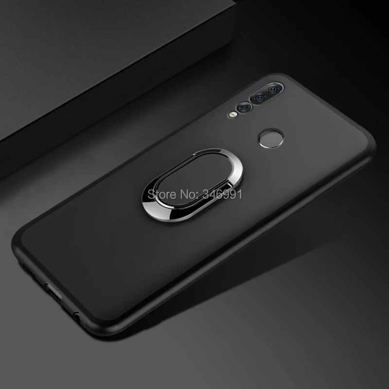 Чехол Z5s Funda для lenovo Z5S L78071, роскошный чехол, 6,3 дюймов, мягкий черный силиконовый магнитный автомобильный держатель, кольцо, чехол для lenovo Z5S