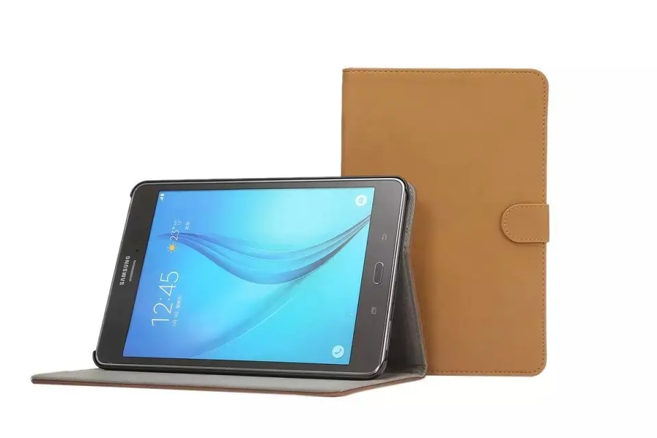 Кожаный чехол для Samsung T350 Tab A Матовый Ретро-Чехол-книжка из искусственной кожи