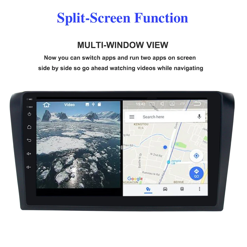 Автомагнитола 9 &quotIPS 1Din Android 8 0 для Mazda 3 Mazda3 радио 2006 2007 2008 рулевое колесо