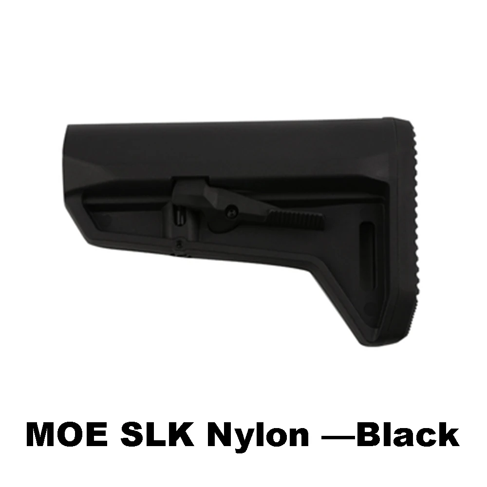 MOE SLK Nylon Black MOE SL-K нейлон Пейнтбол Кемпинг компонент Регулируемый запас для страйкбола AEG Jinming8 Gen9 AR15/M4 мини аксессуары - Цвет: MOE SLK Nylon Black