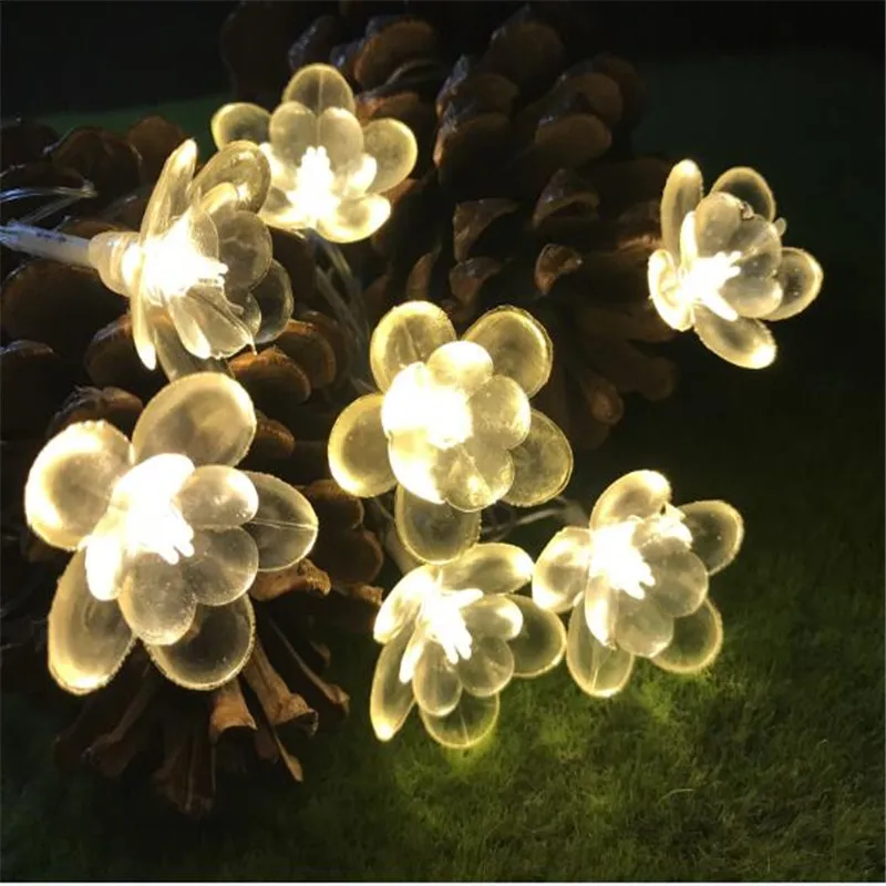 

AC220V 5m 28LED Bedside Lamp Decoration Garland Lotus LED String Lights Home Holiday Party Wedding Event Garden Patio lighting