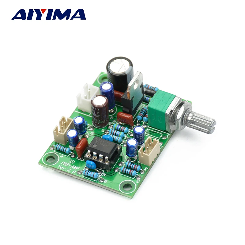 AIYIMA NE5532 Preamp Preamplifier Volume Tone Control Board 10 Times Preamplifier Magnification For Home Audio Amplifier