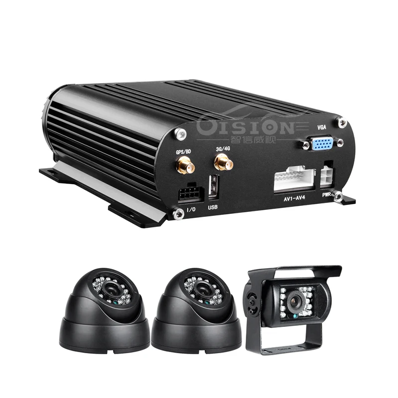 Fast Shipping Online 3G Real Time Hdd Mobile Dvr Cctv Surveillance System 2.0MP Camera Vehicle Recorder Kits With Gps Tracker |