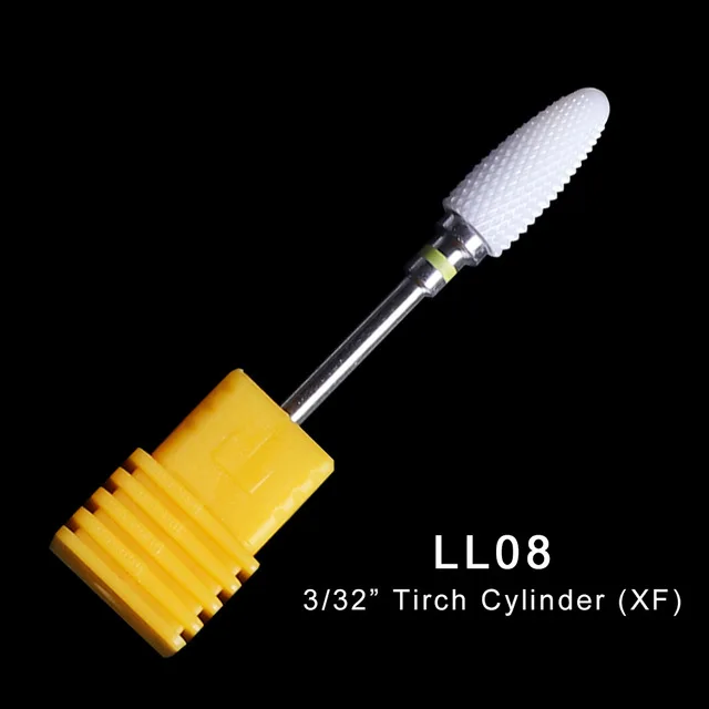 LL08 1 шт. керамические сверла для ногтей кукурузные фрезы для фрезерного станка вращающийся заусенец Гель-лак для нейл-арта для удаления маникюрных инструментов LYLL01-28 - Цвет: LL08