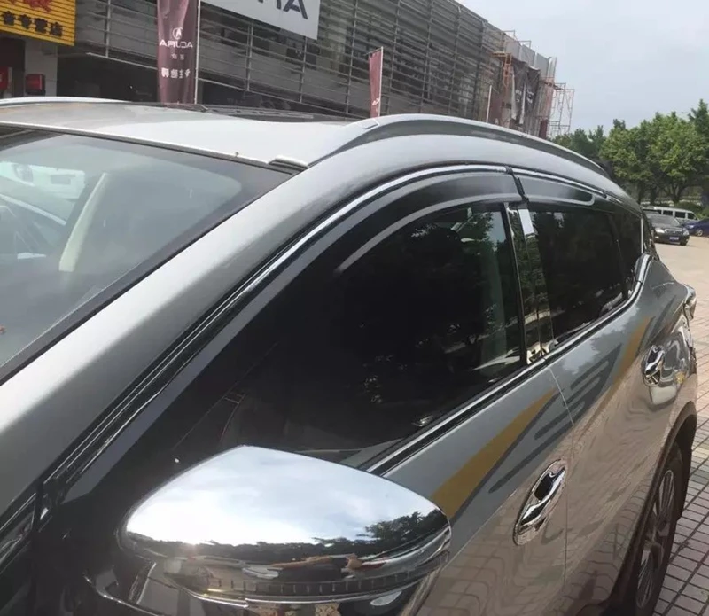 Защитный козырек от дождя и солнца для Nissan Murano 2015 2016 ABS пластик защита ветра