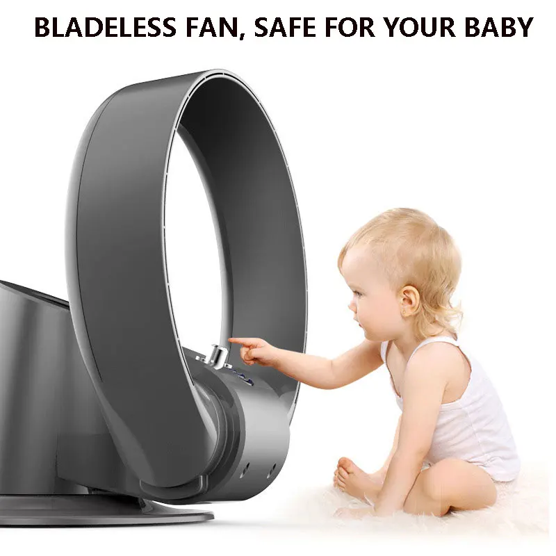 Многофункциональный intellegenent Bladeless Mute Fan кондиционер охлаждающий вентилятор с пультом дистанционного управления