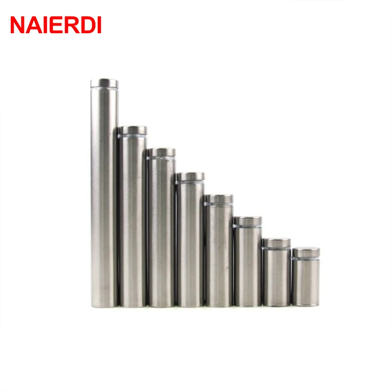 10 шт. стеклянные крепежи NAIERDI 12 мм из нержавеющей стали|standoff pins|glass fastenerfixing screws |