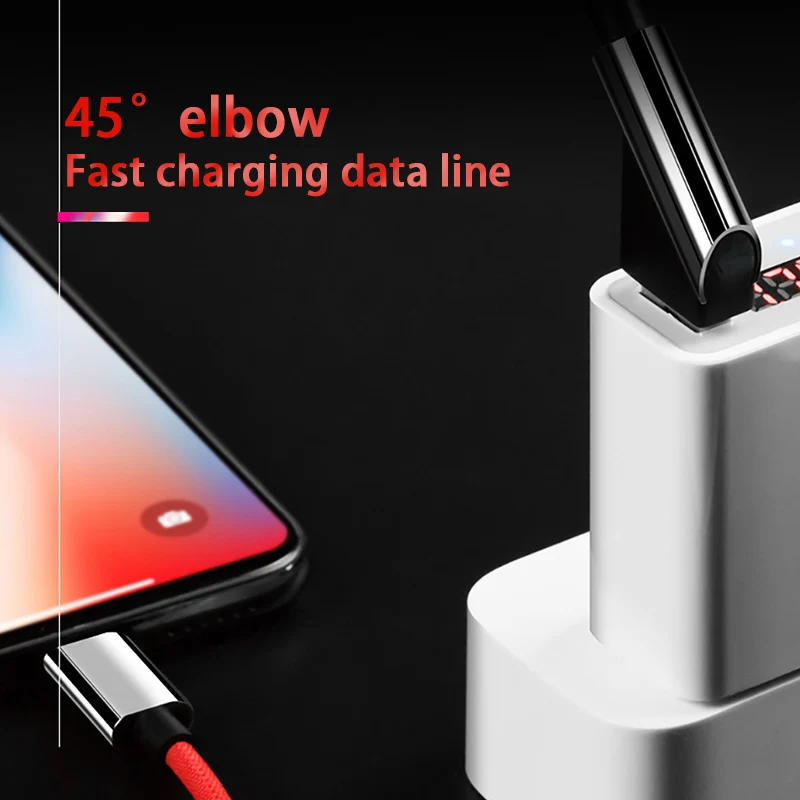 NOHON локоть прочный шнур данных 8-контактный телефон освещение для iPhone X 8 7 6 5 Plus