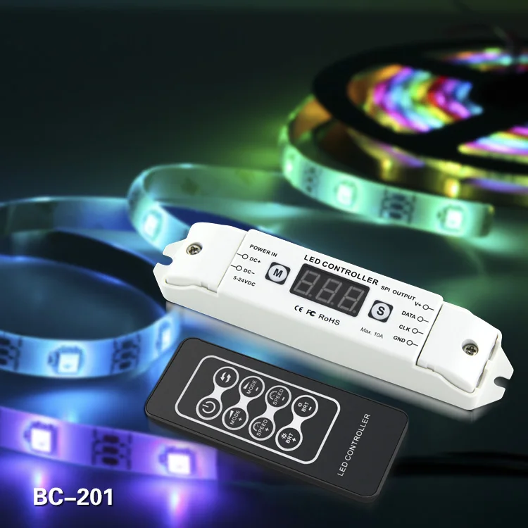 DC5V 24V светодиодный пиксель SPI полоса управления ler цифровой адресуемый контроль