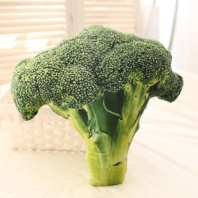 Broccoli Candice guo плюшевые игрушки овощи диван подушка Кукуруза клубника дуриан лимон брокколи китайская капуста ребенок подарок на день рождения 1 шт - Цвет: Broccoli