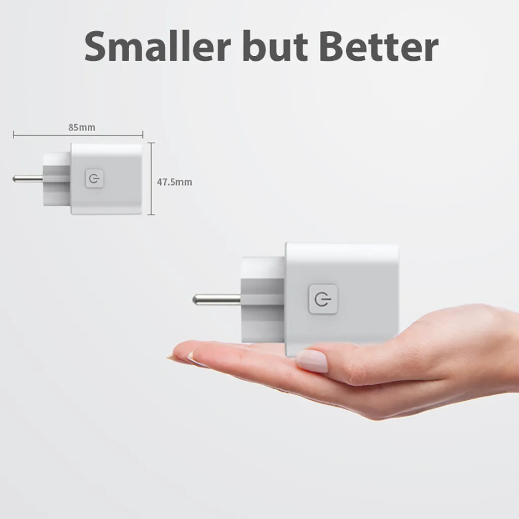 Горячий умный мини WiFi розетка переключатель работает с для Echo Alexa/Google дома удаленный ЕС адаптер портативное зарядное устройство