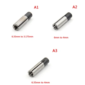 1 Гравировальный Бит, маршрутизатор с ЧПУ, адаптер 18 дюйма, стальное гравировальное бит 6 мм до 3,175 мм, маршрутизатор с ЧПУ, адаптер для Цанги