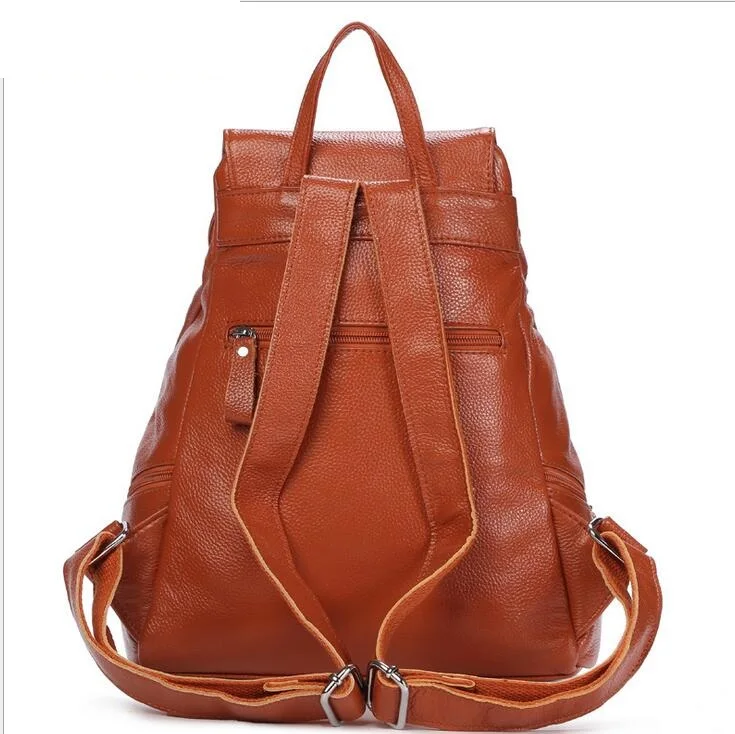 Горячая распродажа! Женская сумка из натуральной кожи рюкзак на ремне воловьей