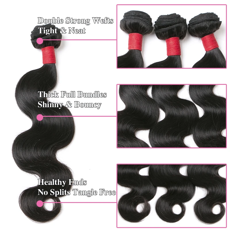 Cheap Peruvian Virgin Hair Body Wave 4 PCS 7A Unprocessed Bundles Human Extensions 8&quot-28&quot |
