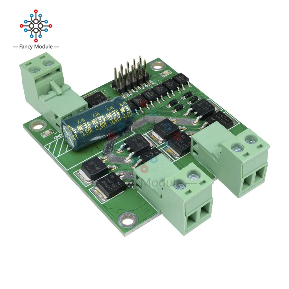 

Dual DC Motor Driver Module Bread Board H Bridge L298 Chips Controlled Logic DC 12 -24 V 7 A 160 W