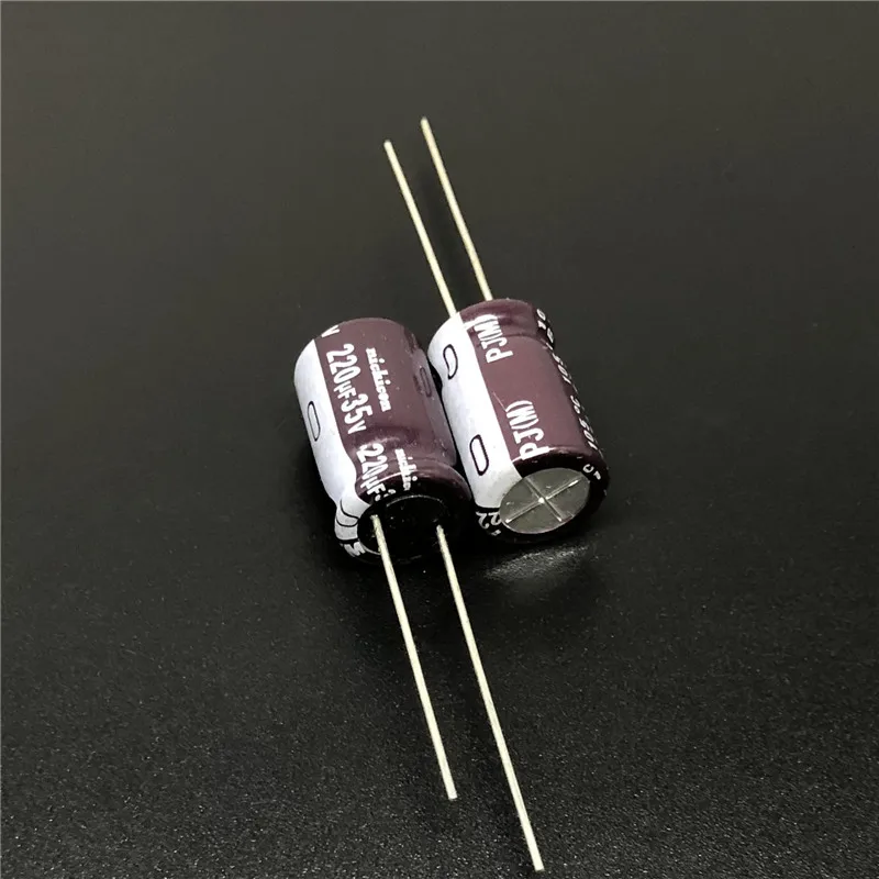 5 шт./50 шт. 220 МКФ 35 в NICHICON PJ серия 10x16 мм 35v220мкф низкое сопротивление долговечный