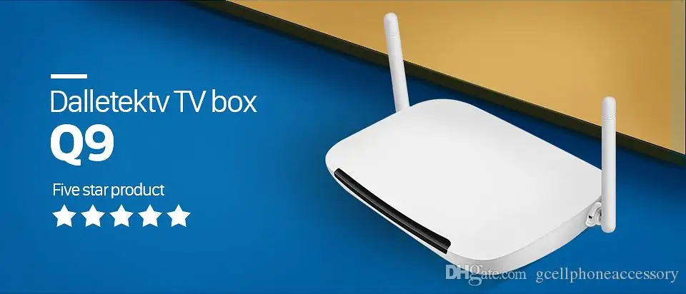 Leadcool Q9 android 8,1 ТВ-бокс со смарт-IP ТВ 1300 пакет Французский 1 год QHD ТВ подписка Германия Испания арабский Швеция Португалия