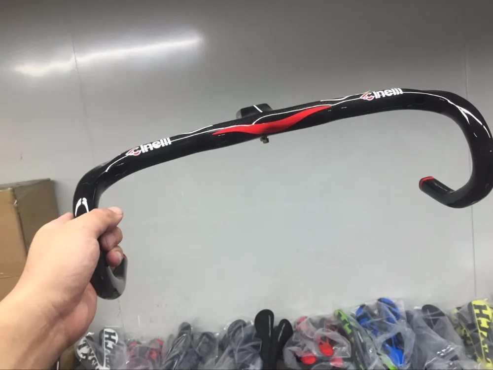Cinelli Ram 2 Ram3 полностью углеродное волокно дорожный Интегрированный руль с углеродным стержнем многоцветный руль глянец