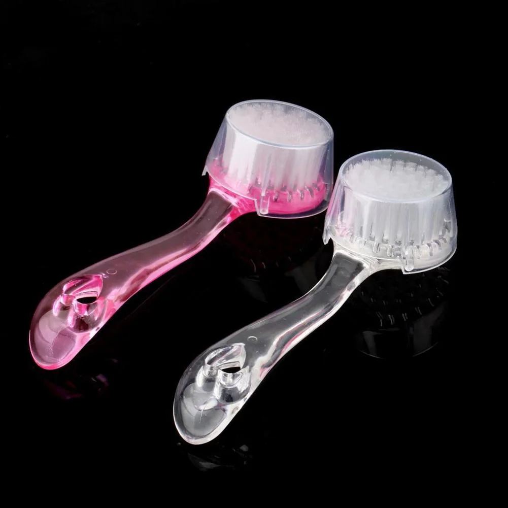 Розовая/синяя/белая мягкая щетина щетка для лица скраб Отшелушивающий уход за