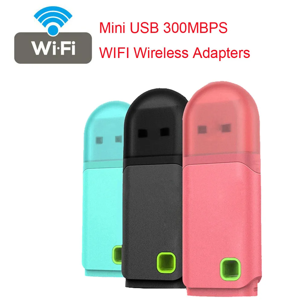 Мини USB 300 Мбит/с wifi Беспроводные адаптеры ПК ноутбук ключ Windows 10 8 7XP Vistas поддержка 20 МГц/40 МГц полоса пропускания