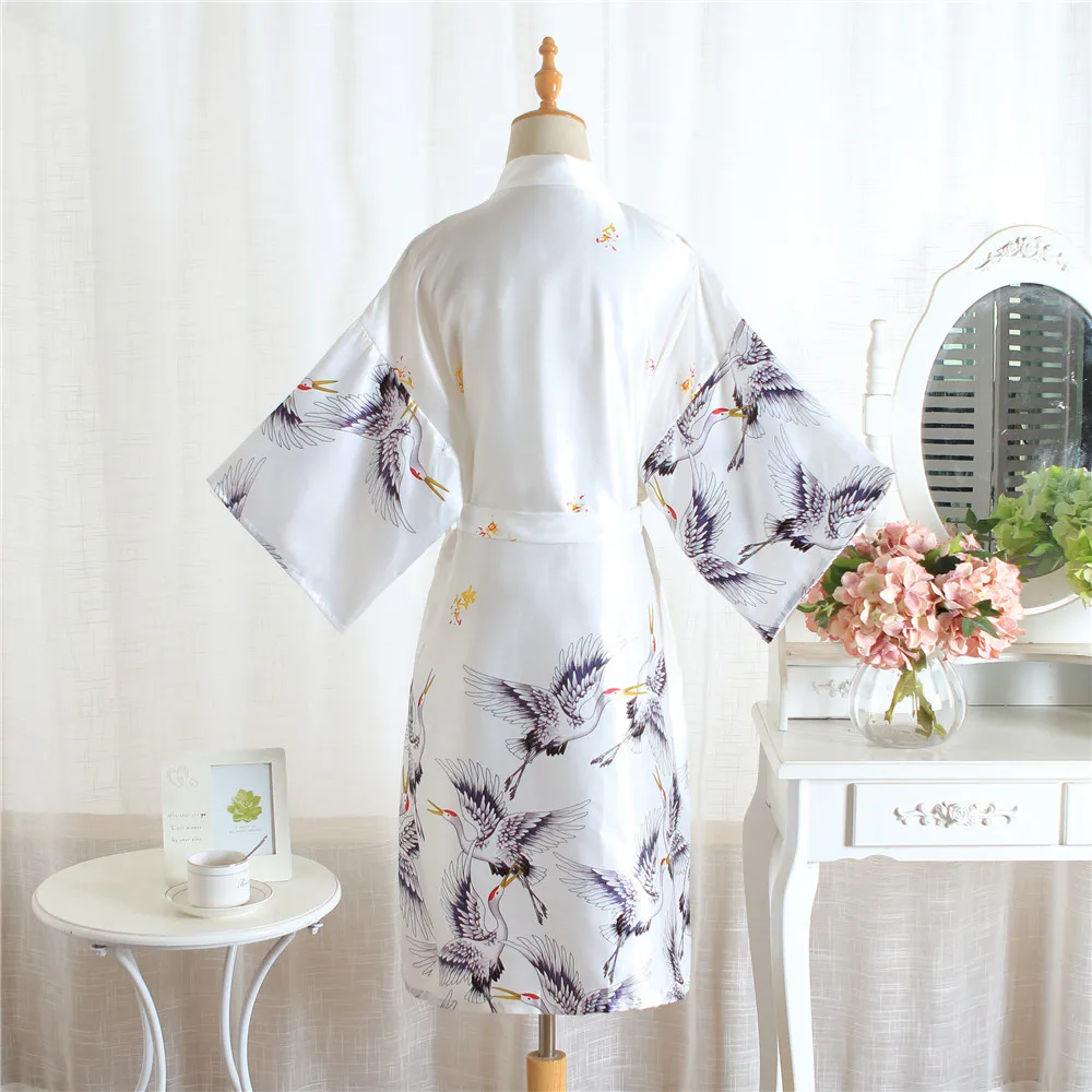 Белые Свадебные халаты невесты летняя одежда для сна из искусственного шелка