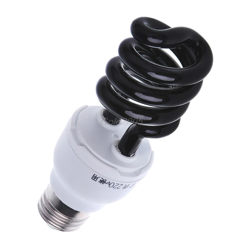 E27 5/15/20W UV ультрафиолетовые люминесцентные черный светильник CFL Лампа 220V G05 Прямая