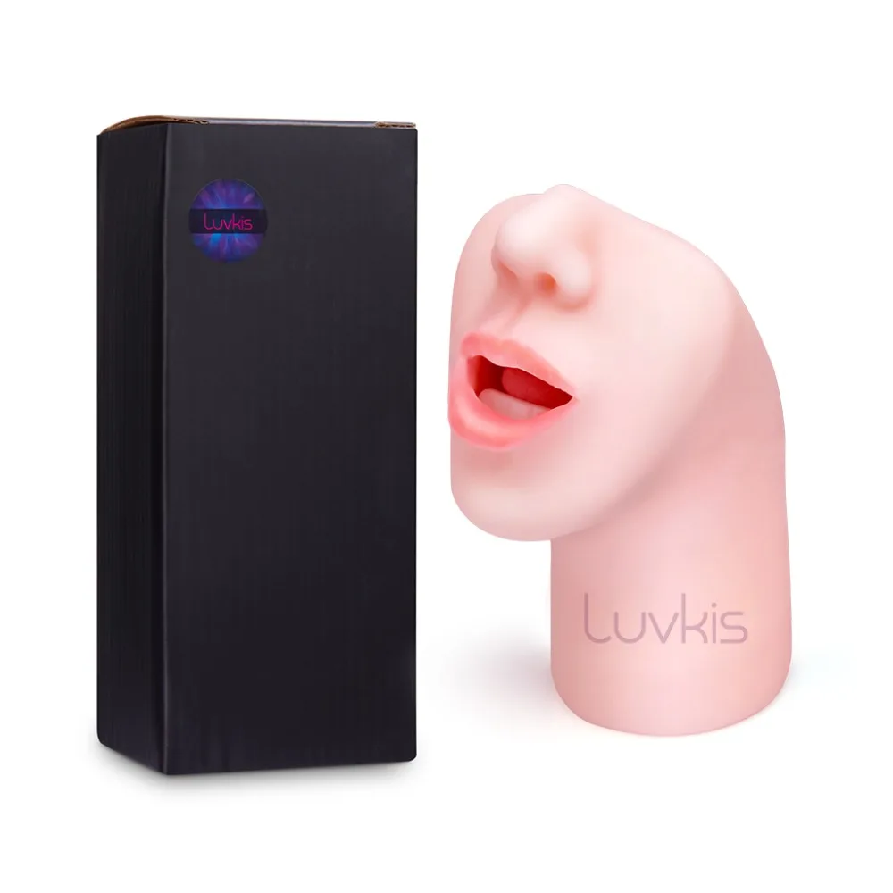 Мужской мастурбатор Luvkis с шеей и вибрирующим отверстием для полости рта 3D