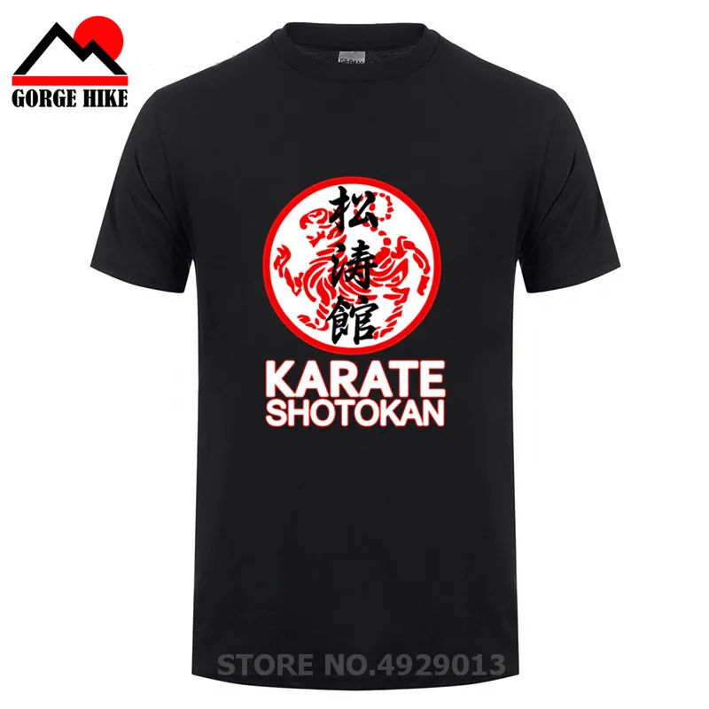 Футболка мужская хлопковая топ с японским символом тигра Shotokan Karate Bujinkan Dojo Pro