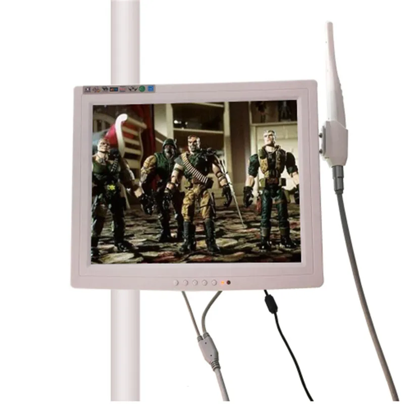 A0003 с 15 дюймовым монитором VGA Интраоральная Камера эндоскоп бороскоп 6 Led