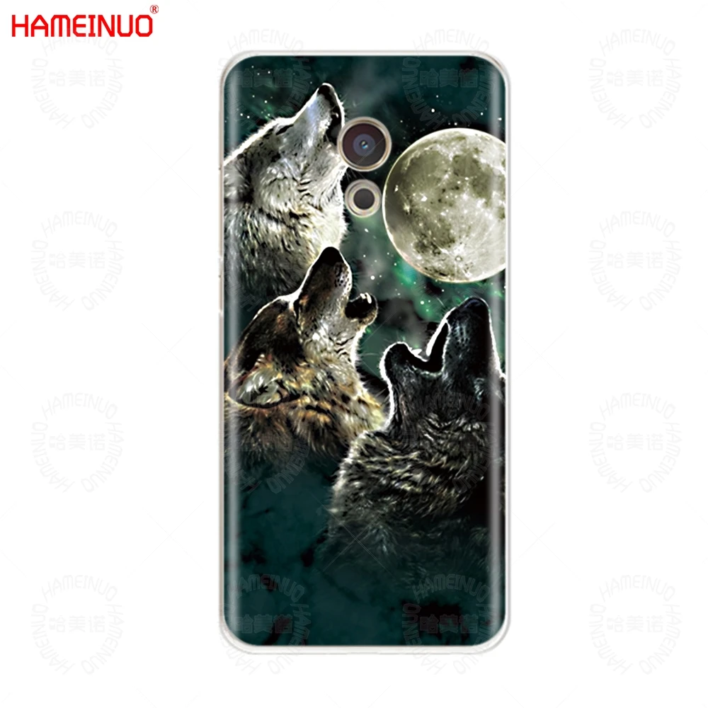 Волк чехол с изображением животного для телефона Meizu M6 M5 M5S M2 M3 M3S MX4 MX5 MX6 PRO 6 5 U10 U20 note