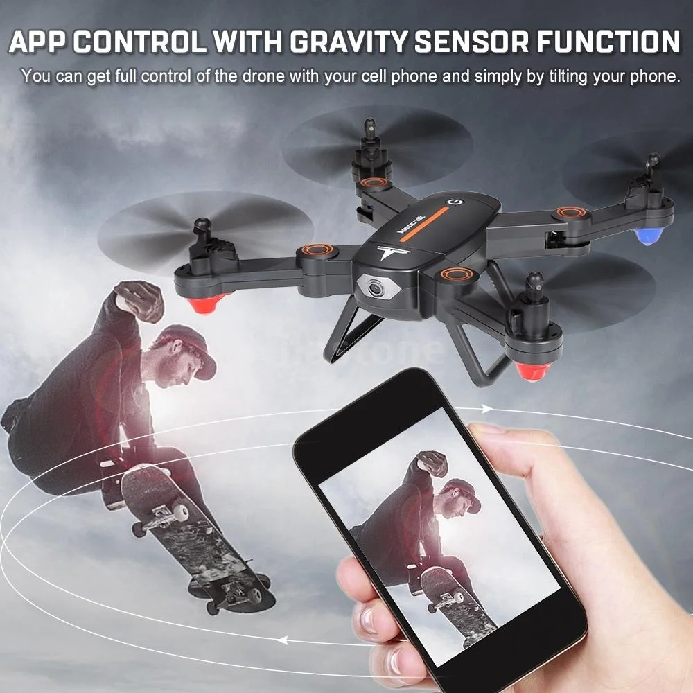 Селфи Дрон удержание высоты RC вертолет 2 4 ГГц 4CH 6 осевой F16W WiFi FPV 720P камера