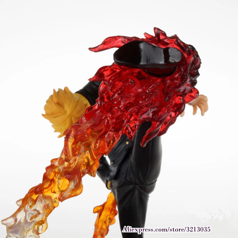 Аниме One Piece Sanji Doll Black Leg Fire Battle Version экшн фигурка из ПВХ модель игрушки 15 см|model toy|one