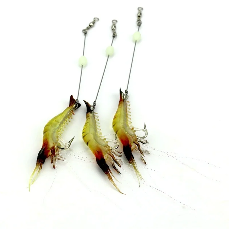 

Мягкие рыболовные приманки 3 шт./лот, 3 цвета, 7,5 см, 6,6 г, искусственная приманка в виде креветки, крючок, светящаяся приманка в виде креветки, М...