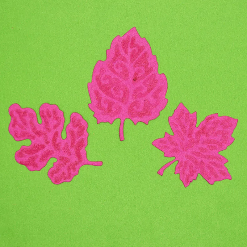 Металлические Вырубные штампы с листьями украшения набор растений скрапбукинг