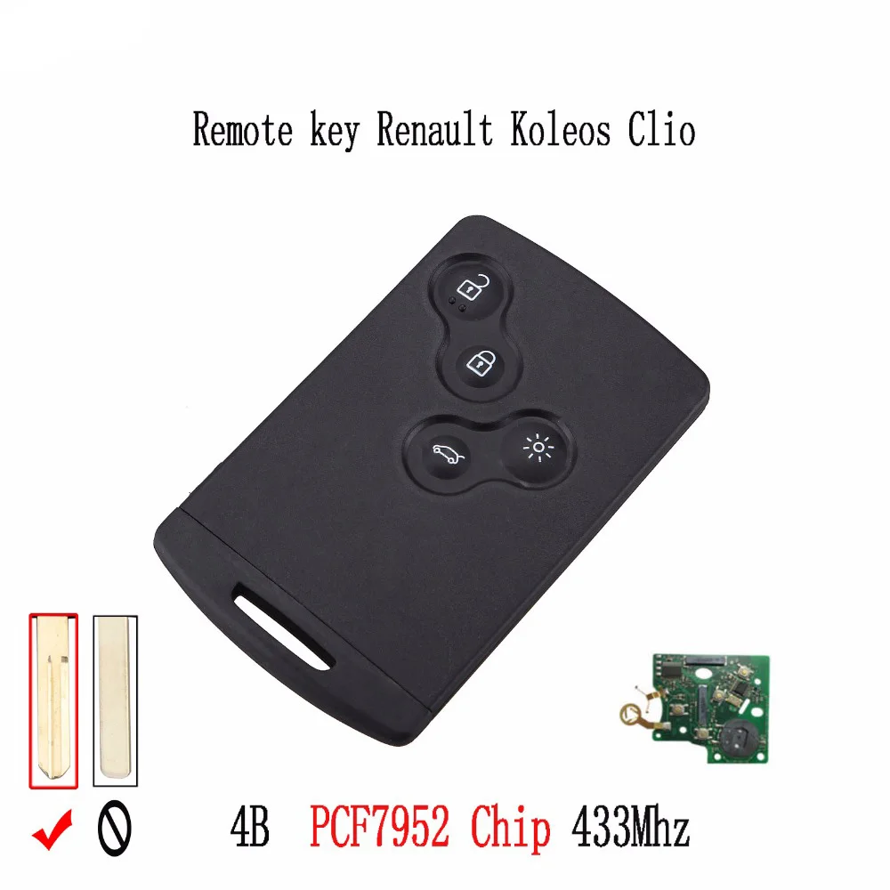 Умный дистанционный ключ 2BT для Renault Laguna 2001 2006 3BT megane 4BT Koleos Clio оригинальные ключи 3