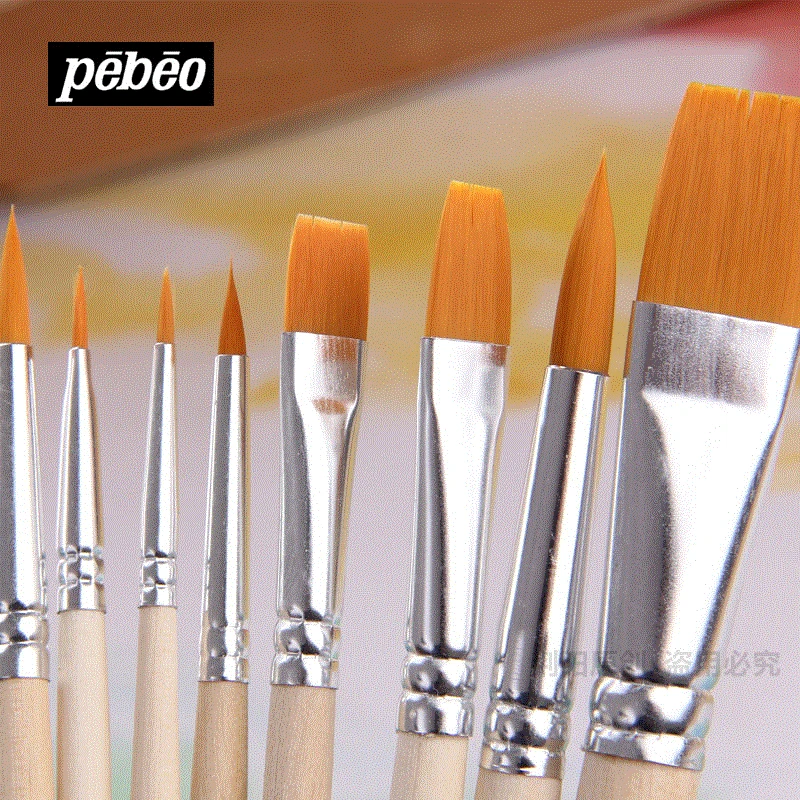Pebeo 950250C нейлоновые кисти для рисования акварель acroleic картина маслом Краска пик