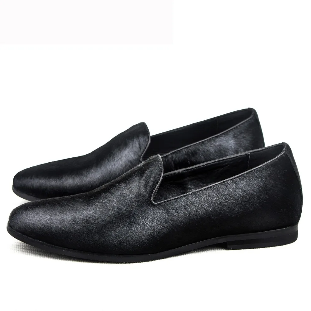 MYCOLEN Men Black Loafer Shoes Trendy Leather Slip-On Loafers Vintage Style Driving Casual Flat Scarpe Uomo Estive | Обувь