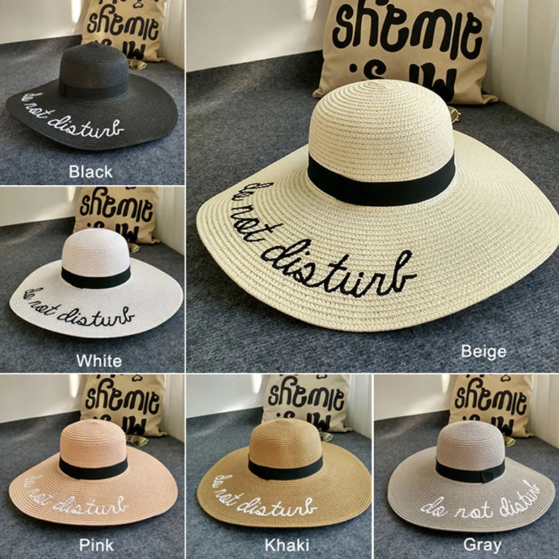 Новинка брендовая Летняя Пляжная дизайнерская Солнцезащитная шляпа с большими