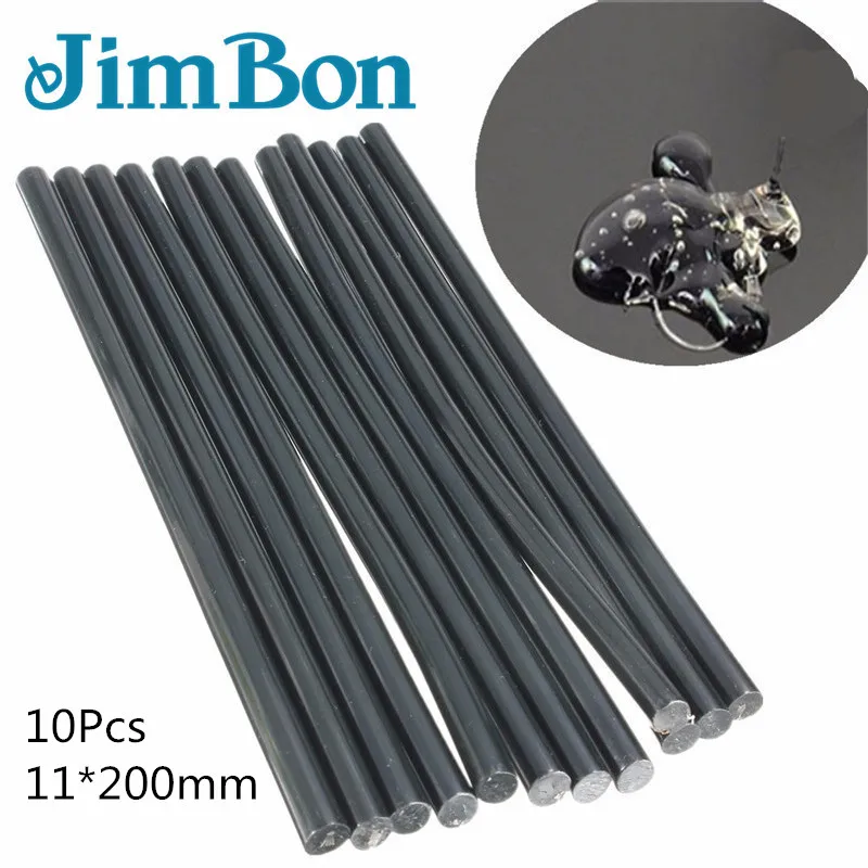 JimBon 10/20/50 шт 11 мм* 200 мм черный горячего расплава клей-карандаш для клеевого пистолета авто инструменты для ремонта автомобиля вмятин безболезненные удаление ручного инструмента