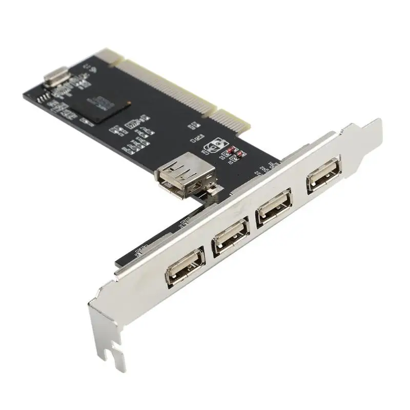 4 портовый PCI E на USB 2 0 концентратор Express Расширительная карта адаптер быстрая