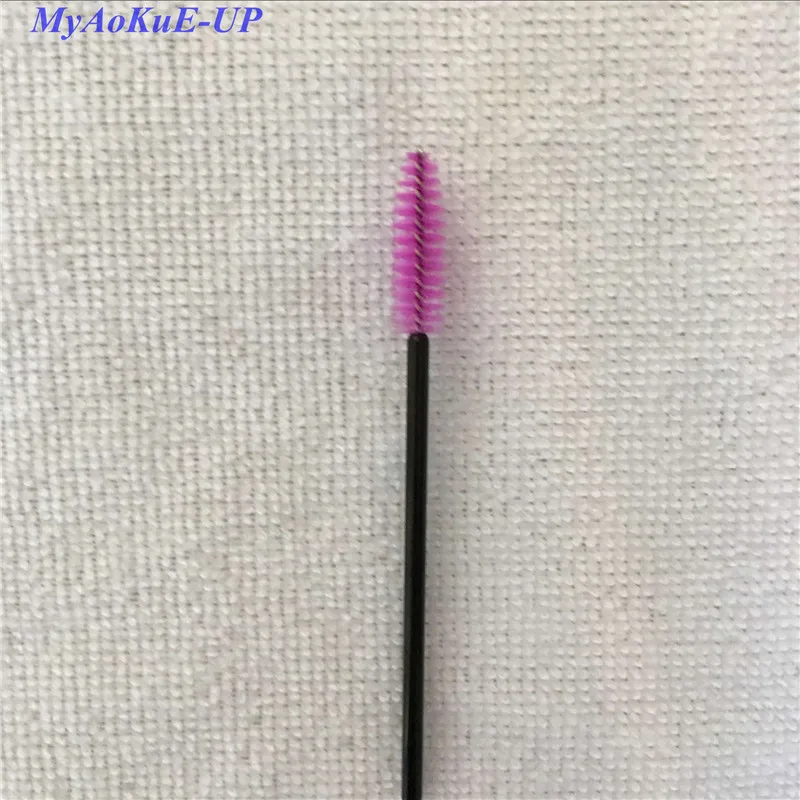 7 black purple red Горячая Распродажа, модные одноразовые палочки для туши, 30 цветов, аппликационные ресницы, кисти для макияжа, 200 шт - Handle Color: 7 black purple red